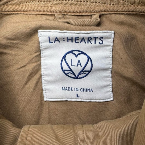 LA Hearts by PACSUN VTG 00s Aztec Tribal Design Camel Utility JackeT — LARGE - Picture 2 of 7